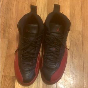 Jordan 12s black and red